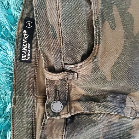 women's blanknyc the reade camo crop sz 28 - Picture 2 of 4